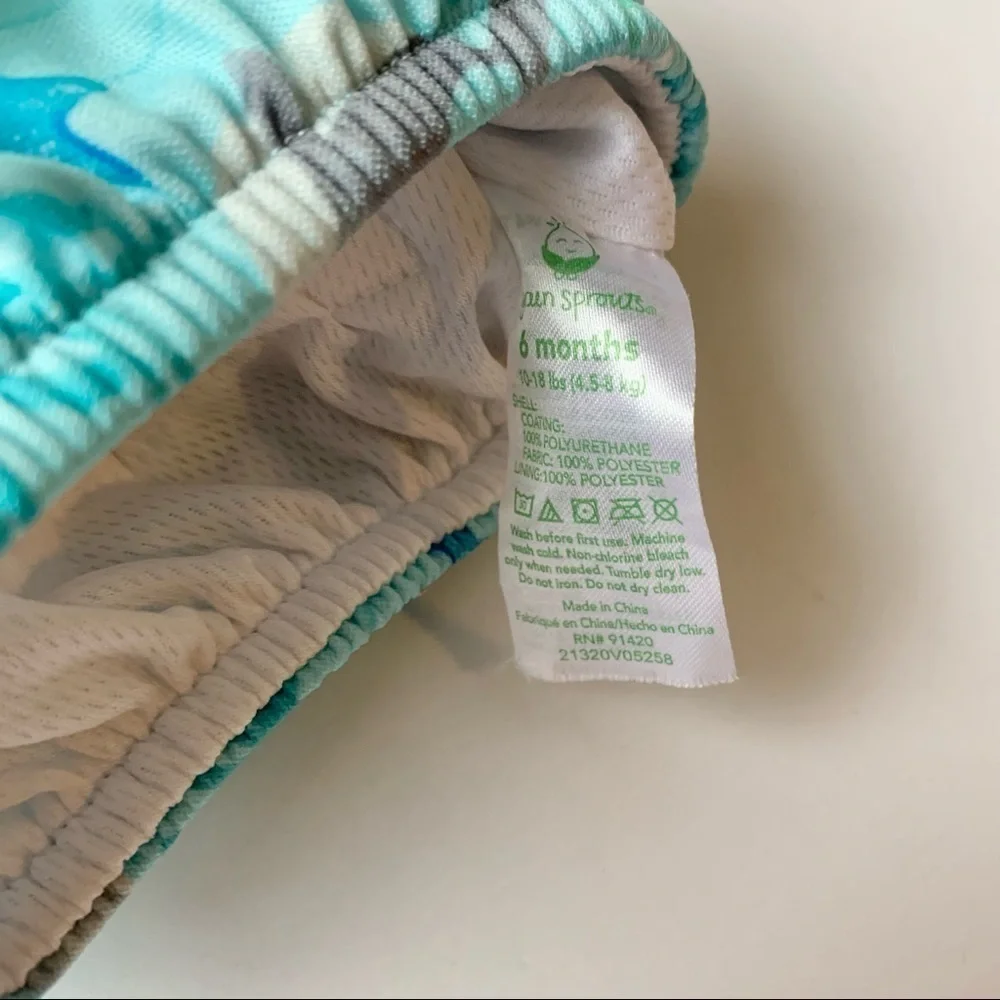 Green Sprouts Sea Life Print Swim Diaper